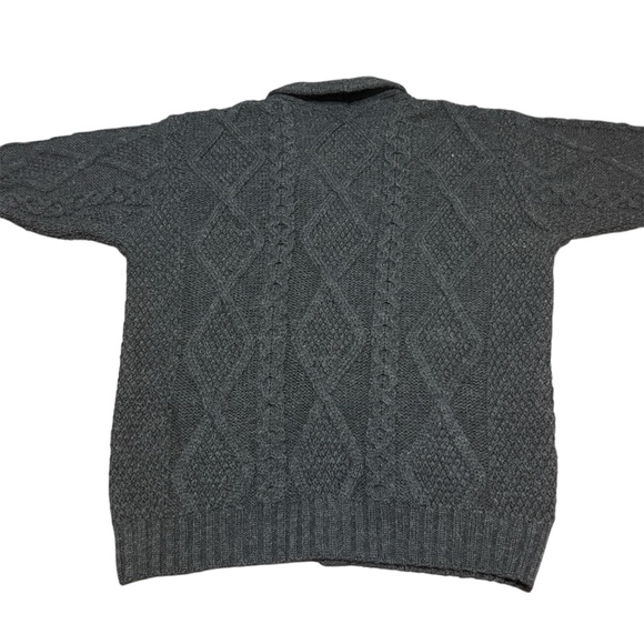 Aran Crafts Merino Wool Shawl Neck Cardigan size XXL - Picture 2 of 6